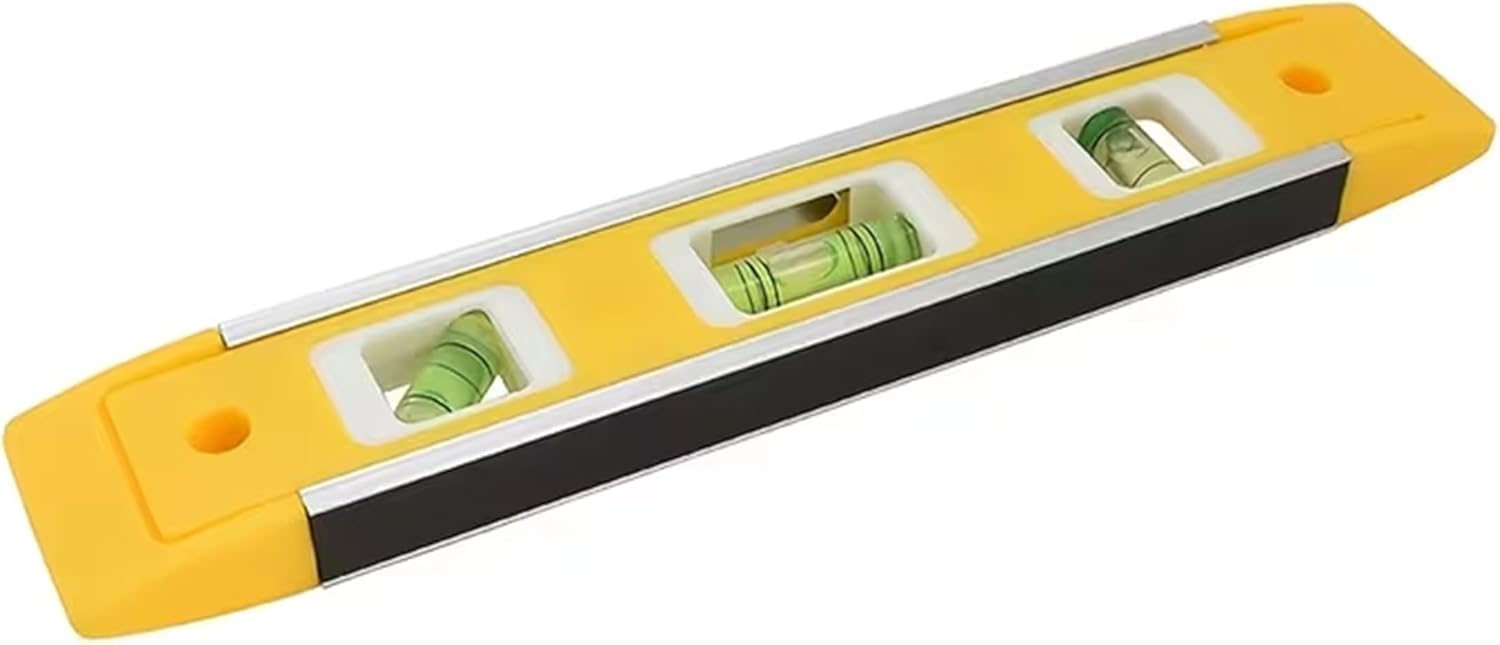 Magnetic Torpedo Level 9 Inch / 230mm, 3 Bubble Vials (45°/90°/180°), Shock-Resistant - Image 4