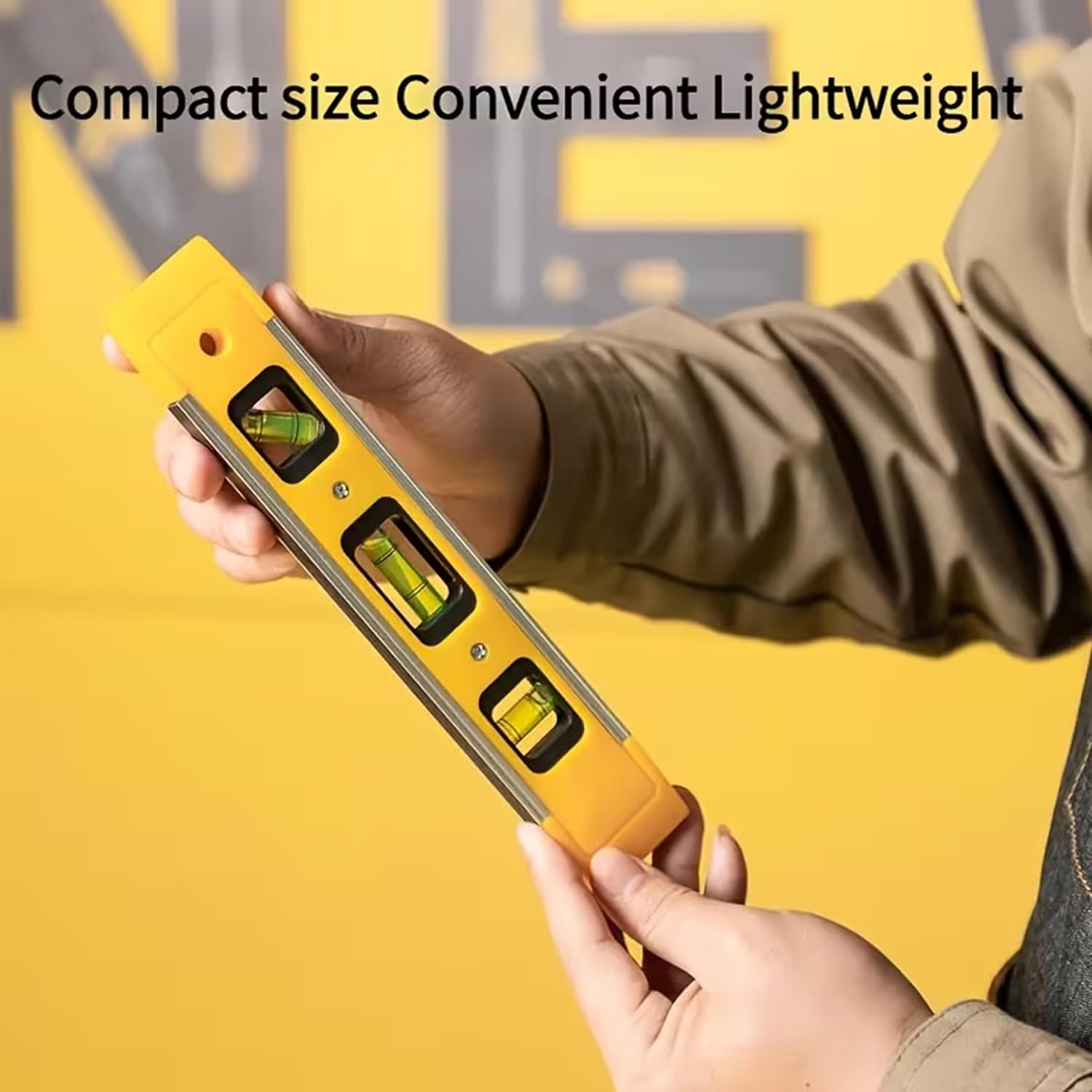Magnetic Torpedo Level 9 Inch / 230mm, 3 Bubble Vials (45°/90°/180°), Shock-Resistant - Image 7