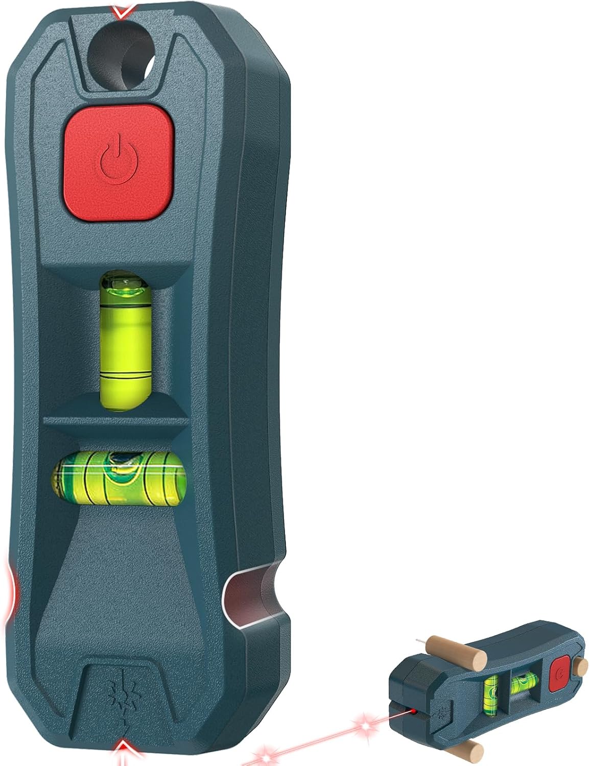 Horizontal & Vertical Bubble Level for Hanging Pictures, Construction, Home Renovations, and Outdoor Installment, No Drilling & Hands-Free